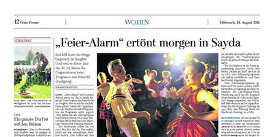 Presseerzeugnis mit Datum